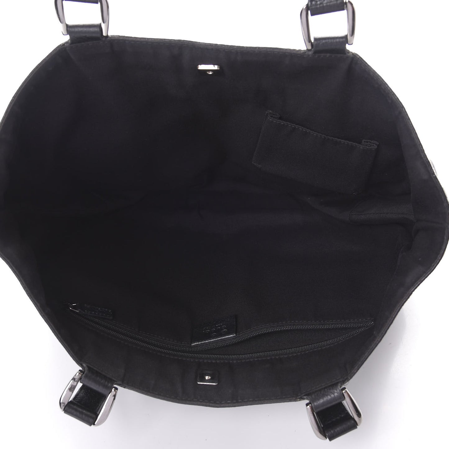 Nylon Monogram Abbey D Ring Tote Black