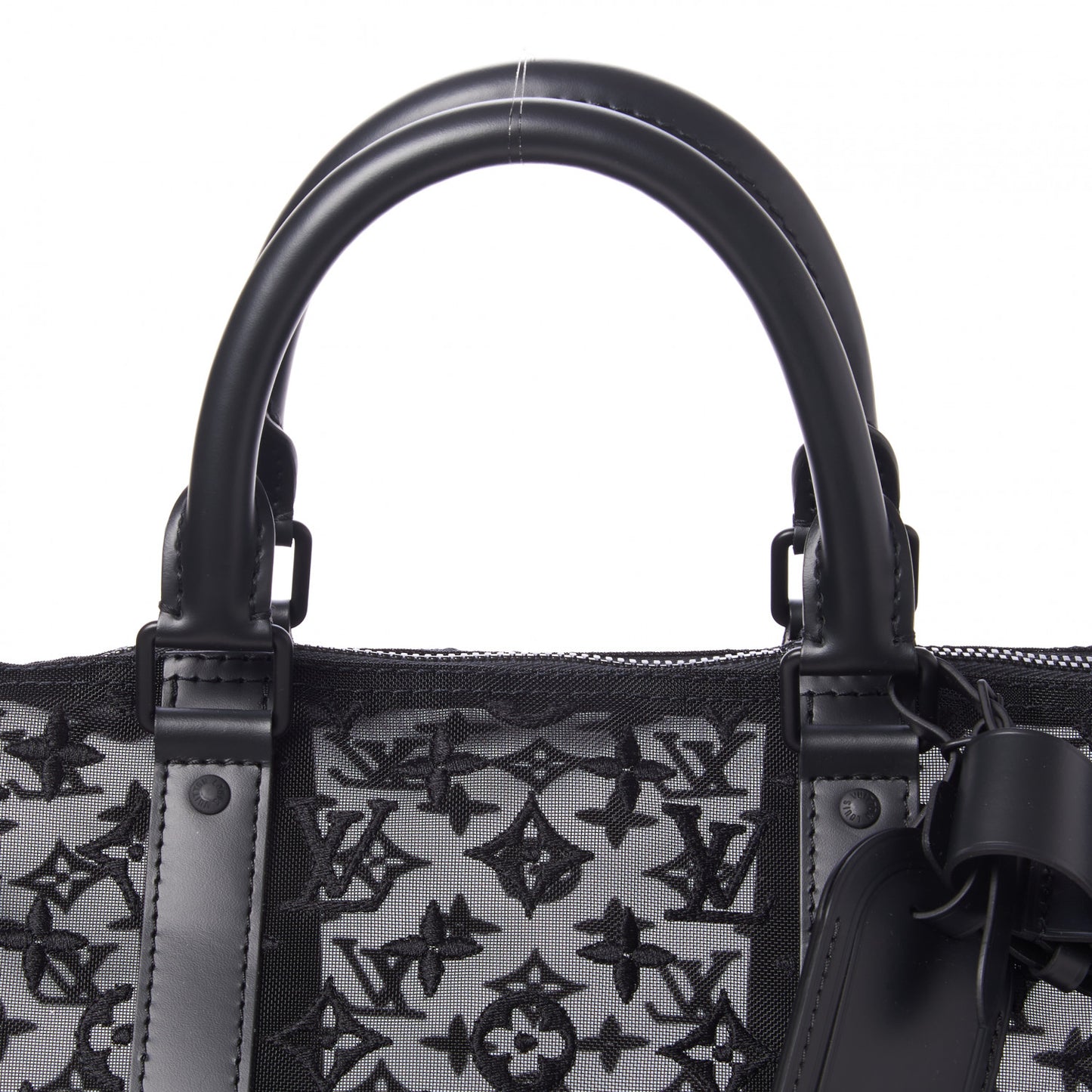 Monogram See Through Keepall Bandouliere 50 Black