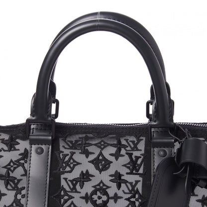 Louis Vuitton Monogram See Through Keepall Bandouliere 50 Black 8 of 9