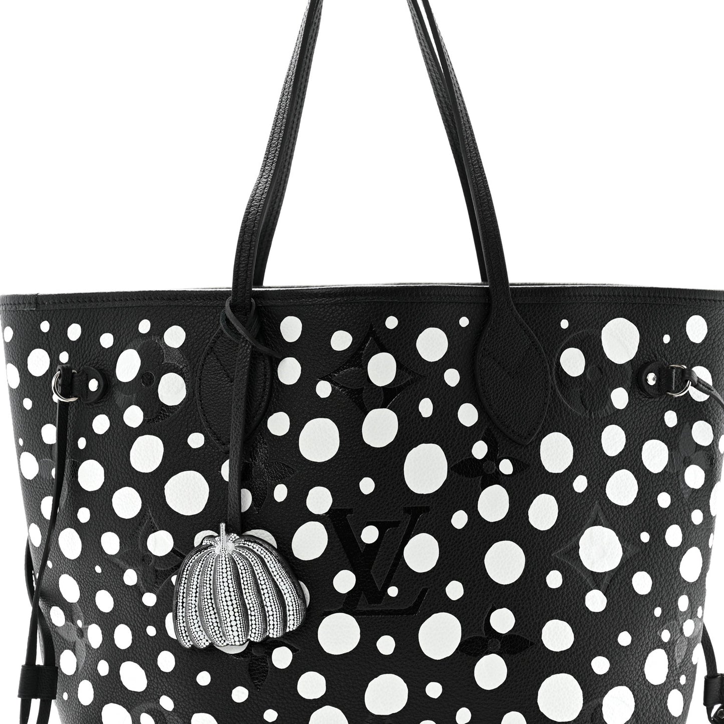 LV X YK Empreinte Neverfull MM Black White