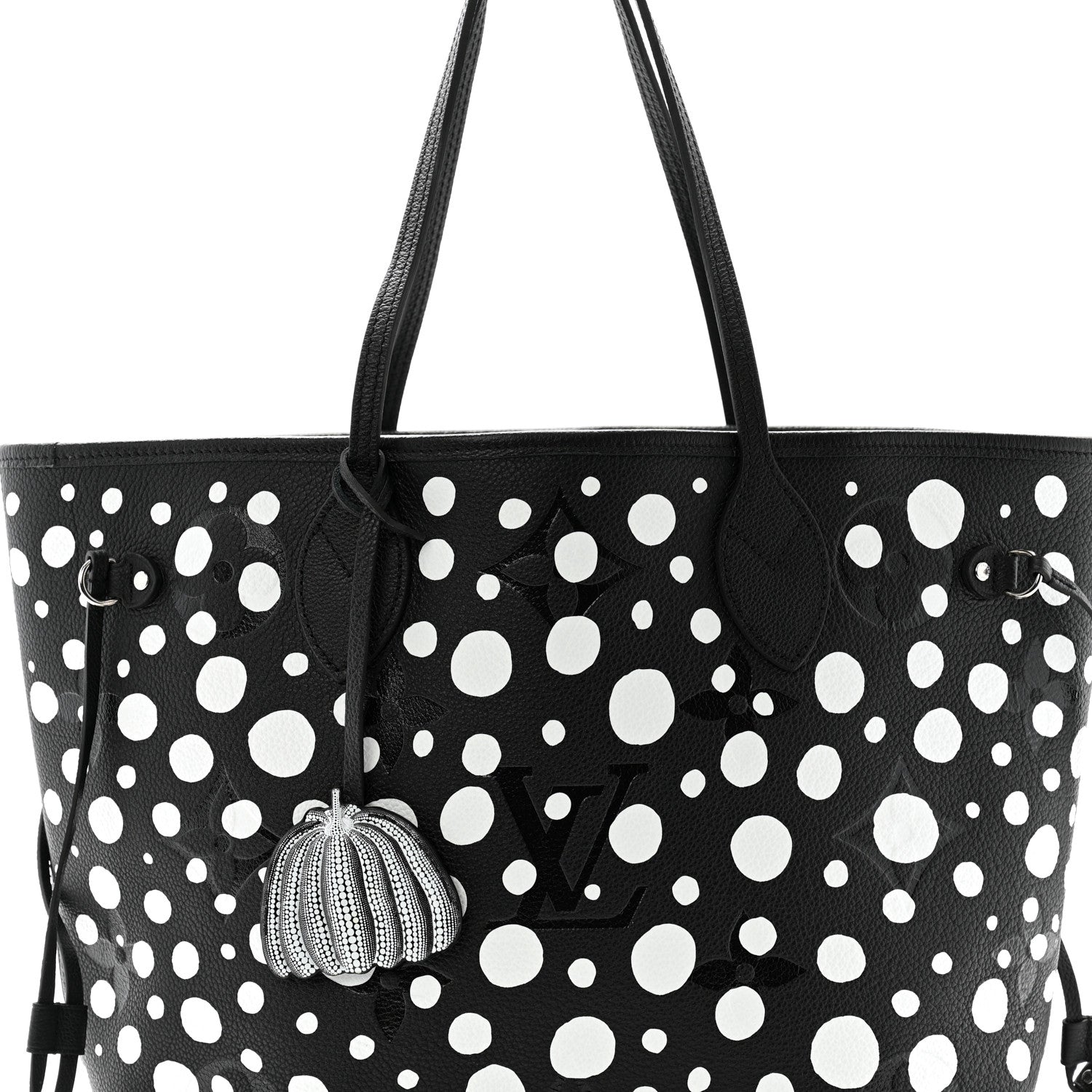 Louis Vuitton LV X YK Empreinte Neverfull MM Black White 8 of 10