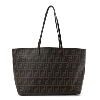 Fendi Zucca Spalmati Medium Roll Tote Tobacco Moro 1 of 17