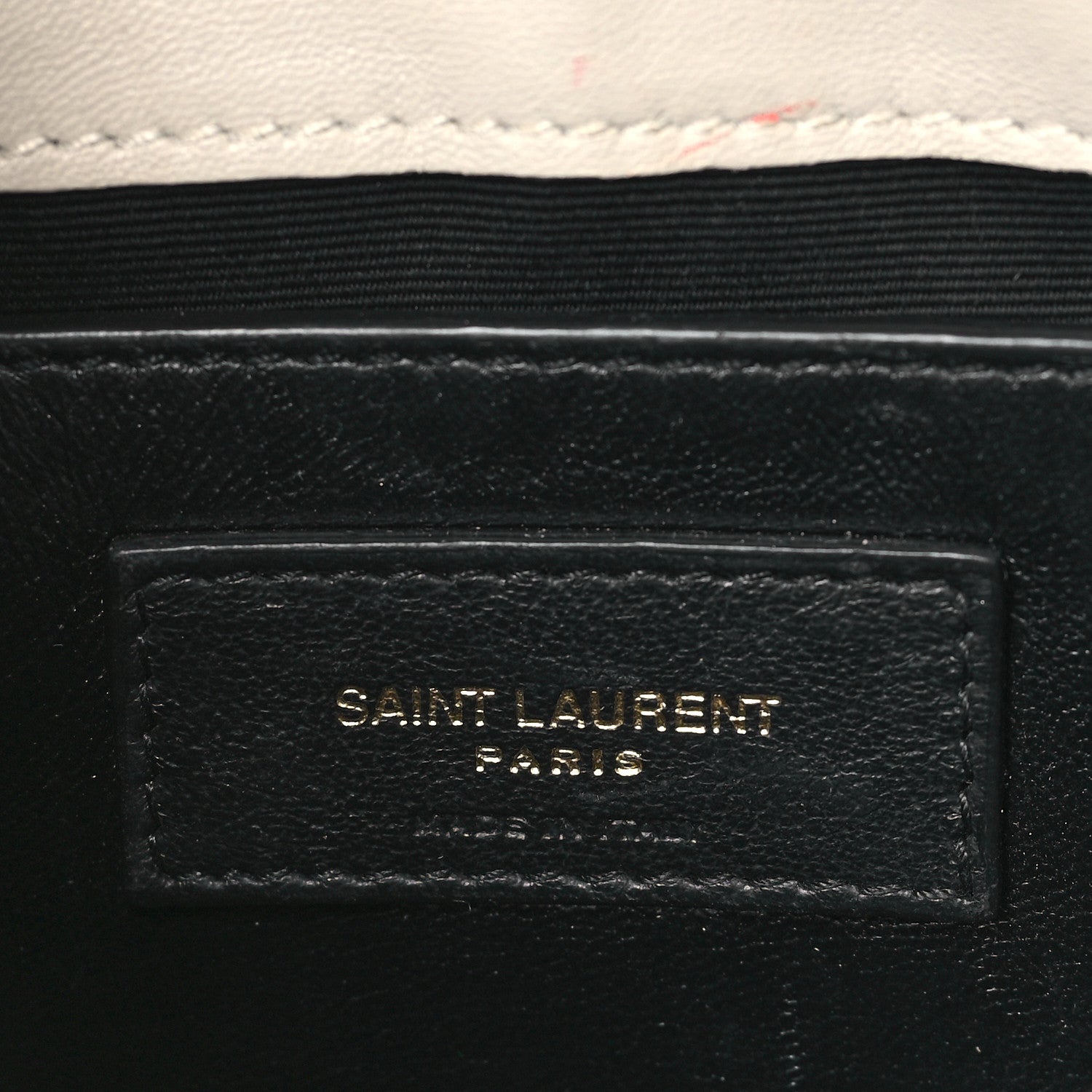 Saint Laurent Lambskin Quilted Monogram Mini Nolita Blanc Vintage 6 of 9