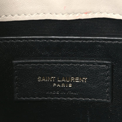 Saint Laurent Lambskin Quilted Monogram Mini Nolita Blanc Vintage 6 of 9
