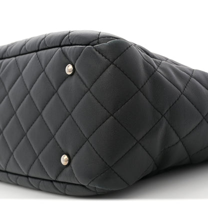 Chanel Calfskin Quilted Ultra Pocket Shopping Tote Black 10 of 12