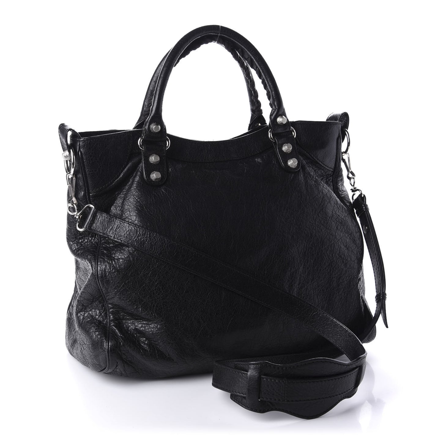 Agneau Giant 12 Silver Hardware Velo Black