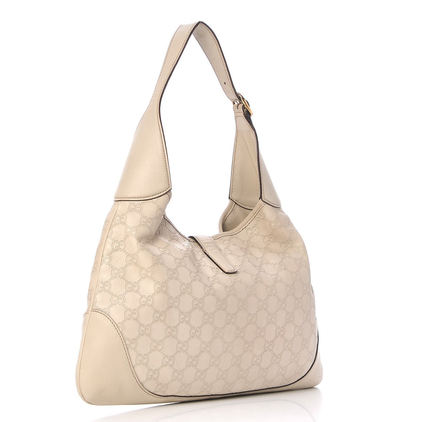 Guccissima Medium Jackie O Bouvier Hobo Off White