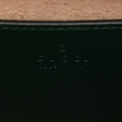 Gucci Textured Dollar Calfskin Web Mini Diana Tote Bag Vintage Green Pink 5 of 9