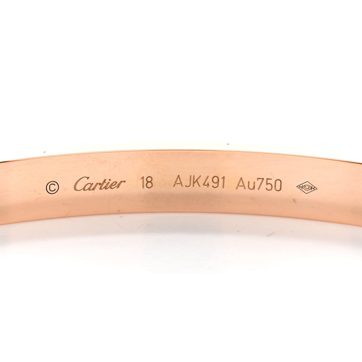 Cartier 18K Pink Gold LOVE Bracelet 18 3 of 5