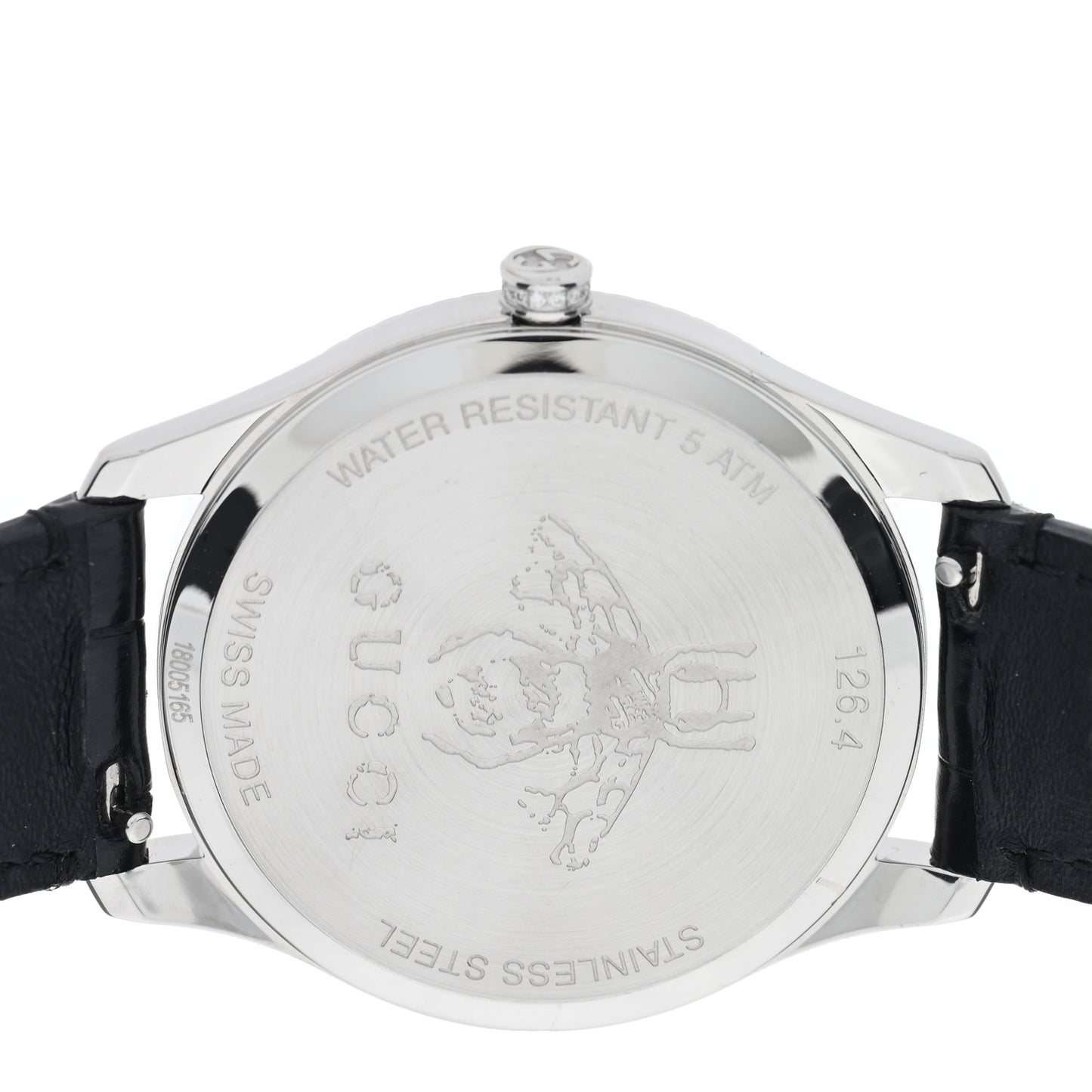 Stainless Steel Alligator Diamond Bezel 36mm G-Timeless Moonphase Star Planet Quartz Watch Black