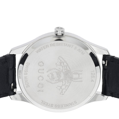 Gucci Stainless Steel Alligator Diamond Bezel 36mm G-Timeless Moonphase Star Planet Quartz Watch Black 4 of 5