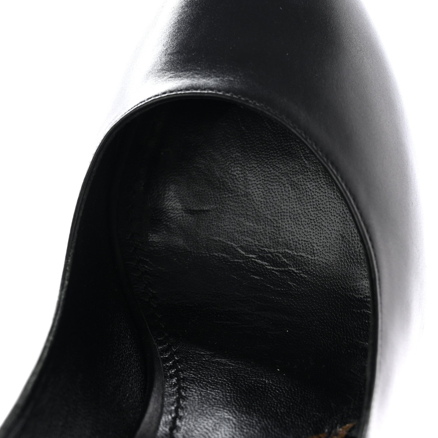 Louis Vuitton Calfskin Monogram Afterglow Platform Pumps 39.5 Black 12 of 13