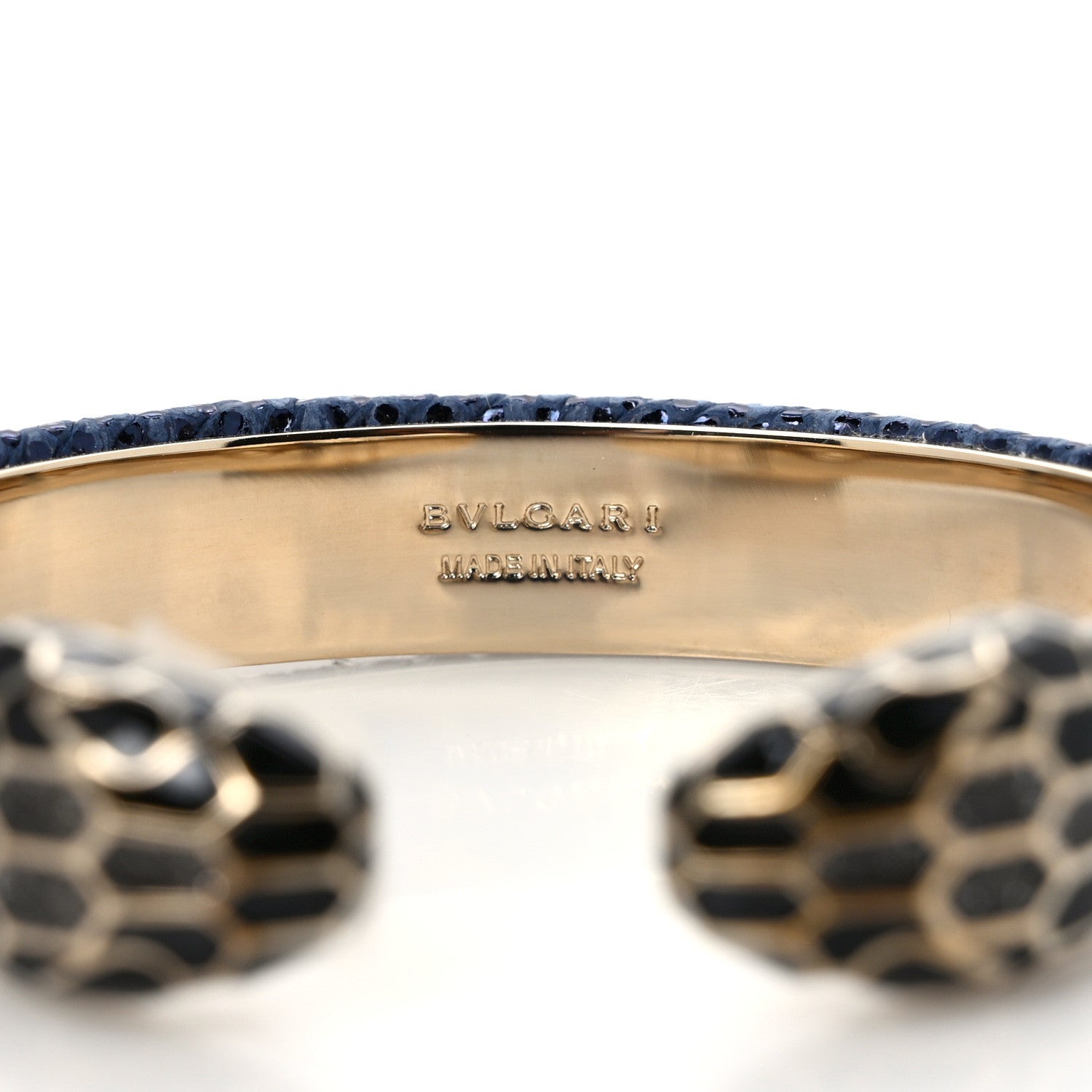 Bulgari Metallic Karung Serpenti Forever Bracelet Midnight Sapphire 3 of 6