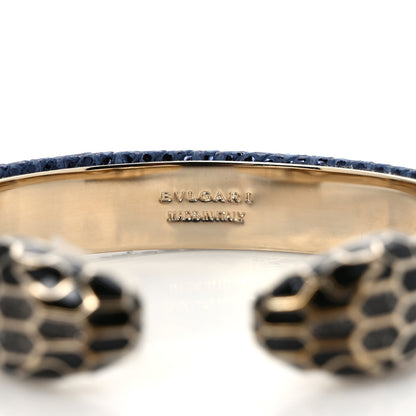 Bulgari Metallic Karung Serpenti Forever Bracelet Midnight Sapphire 3 of 6
