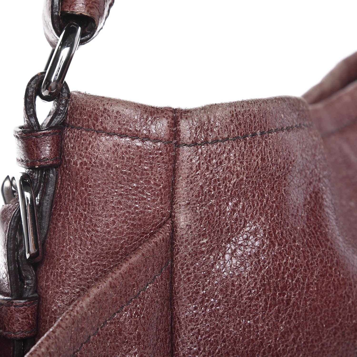 Prada Cervo Lux Chain Shoulder Bag Lampone Sfumato 12 of 18