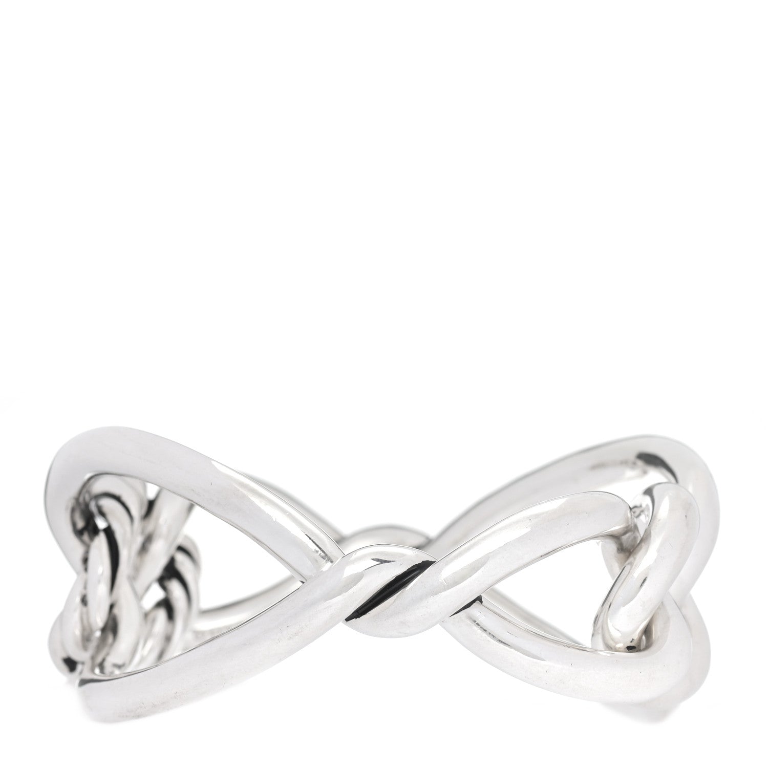 David Yurman Sterling Silver 33mm Continuance Bold Bracelet 1 of 4