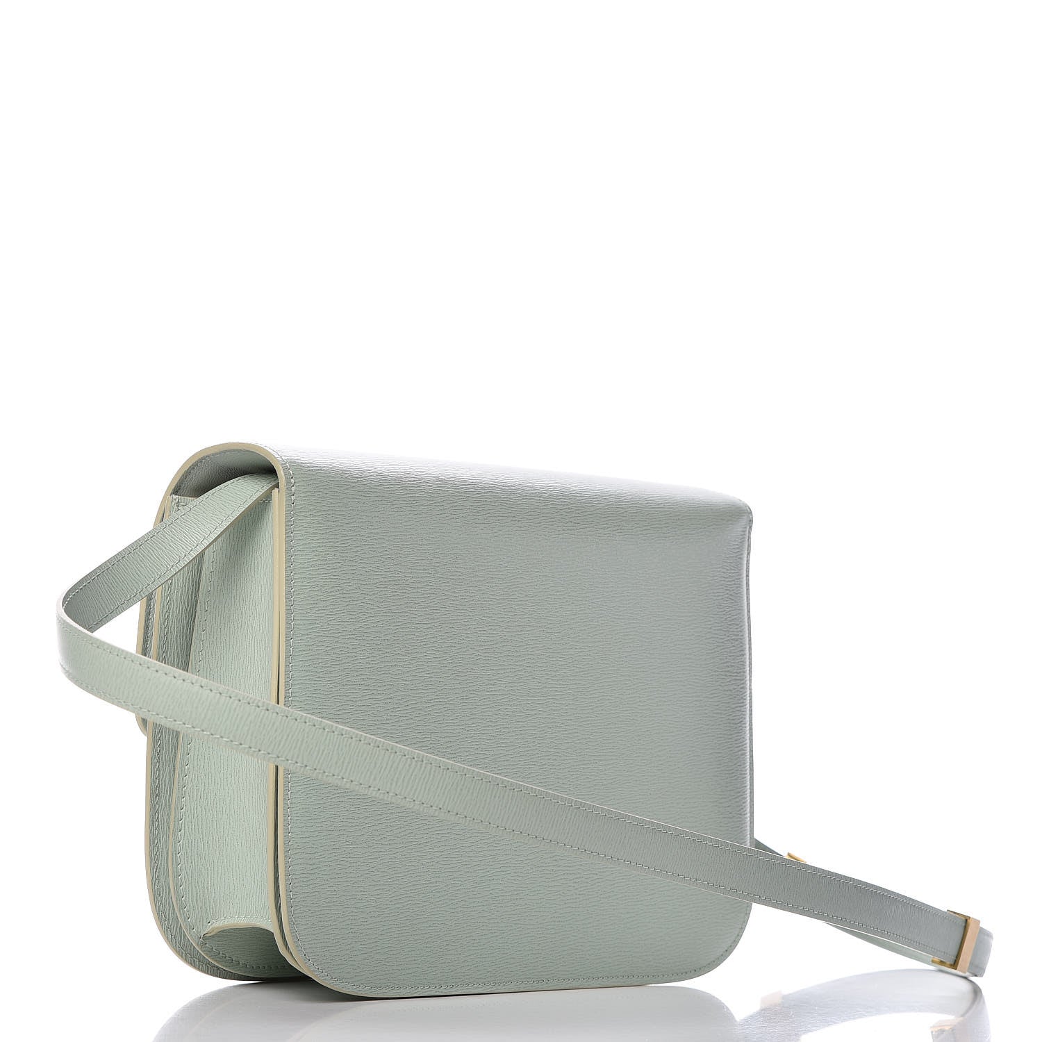 Celine Liege Calfskin Medium Classic Box Flap Bag Pastel Green 3 of 9