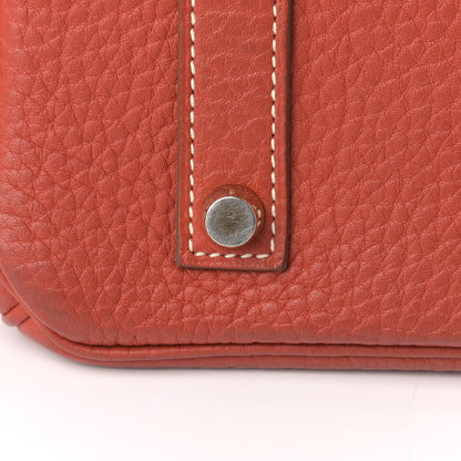 Hermes Taurillon Clemence Birkin 35 Sanguine 17 of 19