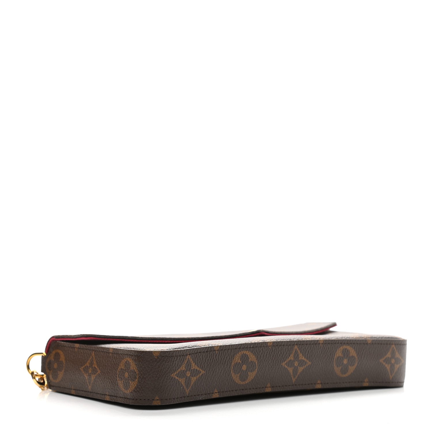 Louis Vuitton Monogram Pochette Felicie Chain Wallet Fuchsia 5 of 13