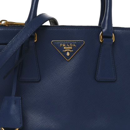 Prada Saffiano Lux Mini Galleria Double Zip Tote Bluette 13 of 16