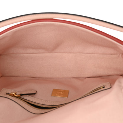 Fendi Canvas Vitello King FF Embroidered Baguette Rosa Quarzo Bloody Mary Multicolor 5 of 9