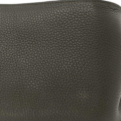 Hermes Taurillon Clemence Jypsiere 34 Vert De Gris 12 of 13