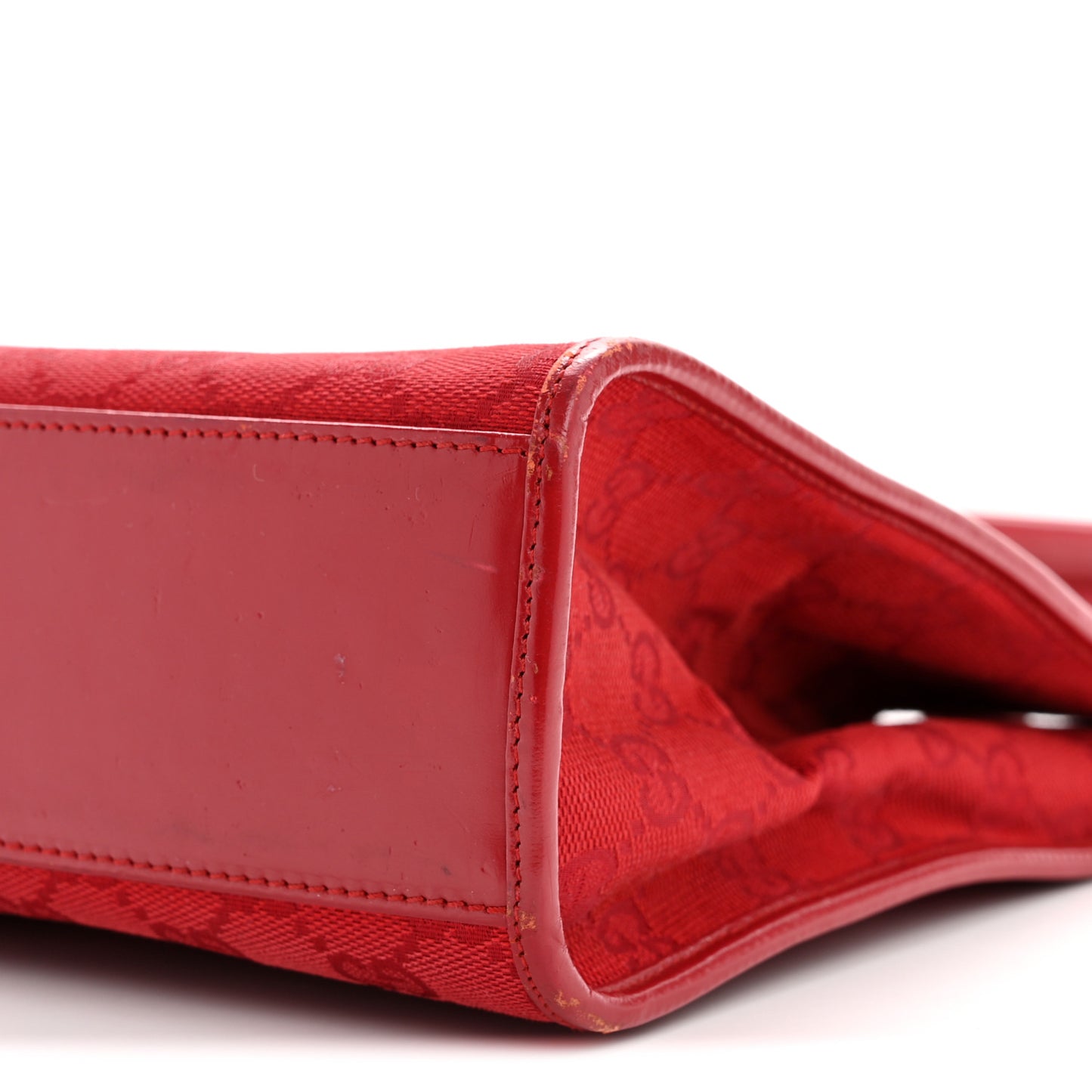 Monogram Small Bardot Shoulder Bag Red