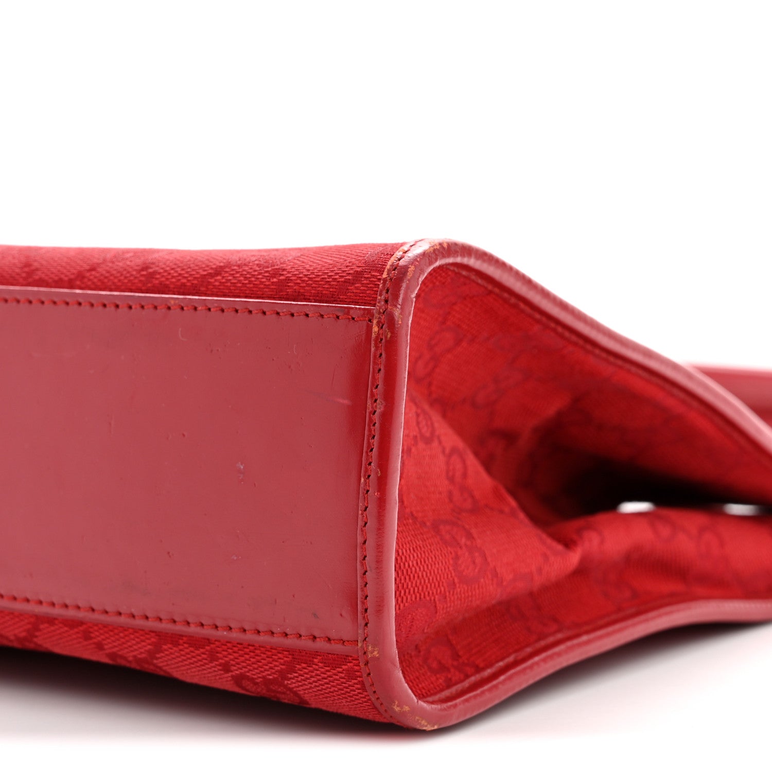 Gucci Monogram Small Bardot Shoulder Bag Red 10 of 15