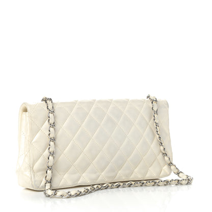 Chanel Lambskin Quilted East West Flap White 2 of 5