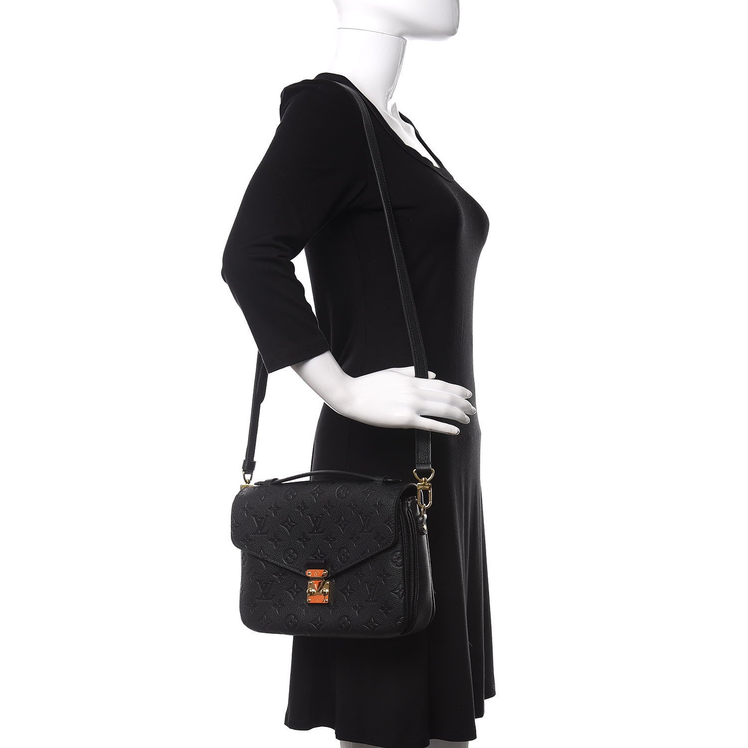 Louis Vuitton Empreinte Pochette Metis Black 2 of 9