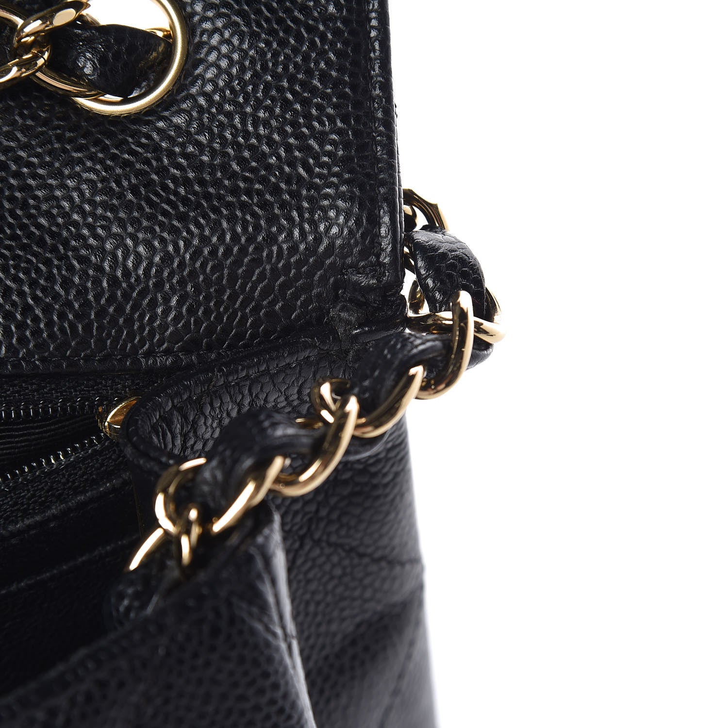 Chanel Caviar Quilted Jumbo Single Flap Black 8 of 12