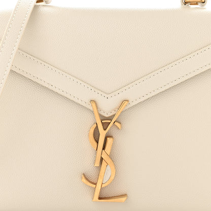 Saint Laurent Grain de Poudre Mini Classic Monogram Cassandra Top Handle Crema Soft 7 of 11