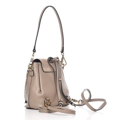 Chloe Suede Calfskin Mini Faye Backpack Motty Grey 3 of 9