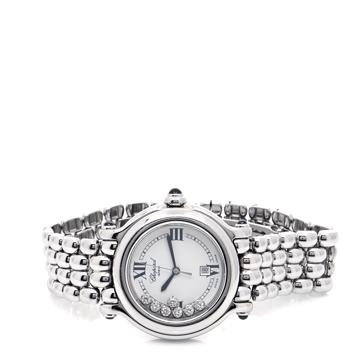 Chopard Stainless Steel 7 Diamond 32mm Happy Sport Quartz Watch 2 of 5