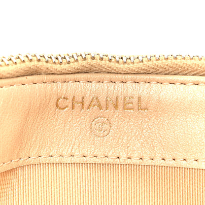 Chanel Metallic Caviar Quilted Small Clutch With Chain Gold 8 of 13