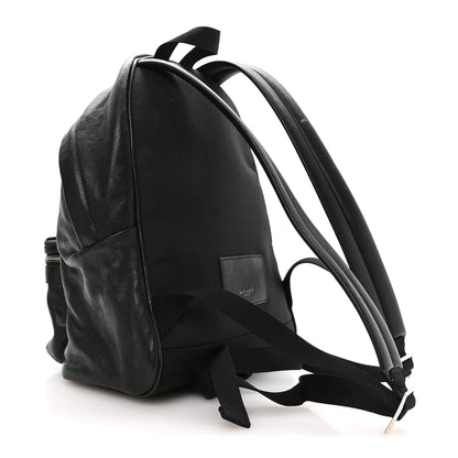 Saint Laurent Sheepskin Love Appliqué Mini City Backpack Black 3 of 10