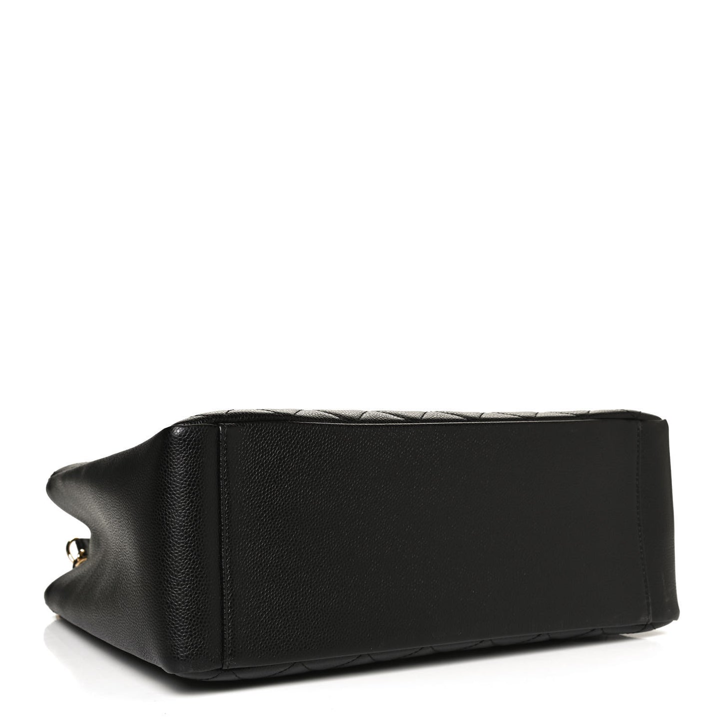 Caviar Quilted Grand Shopping Tote GST Black