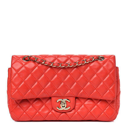 Chanel Lambskin Quilted Medium Double Flap Red 1 of 10