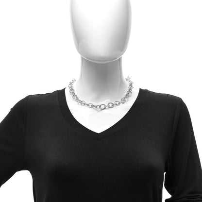 David Yurman Sterling Silver 12mm Oval Link Necklace 2 of 4