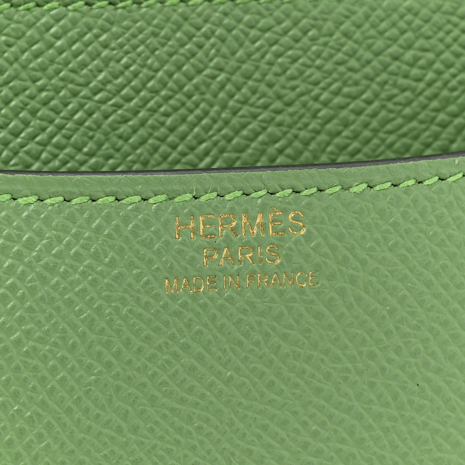 Hermes Epsom Constance 24 Vert Criquet 7 of 10