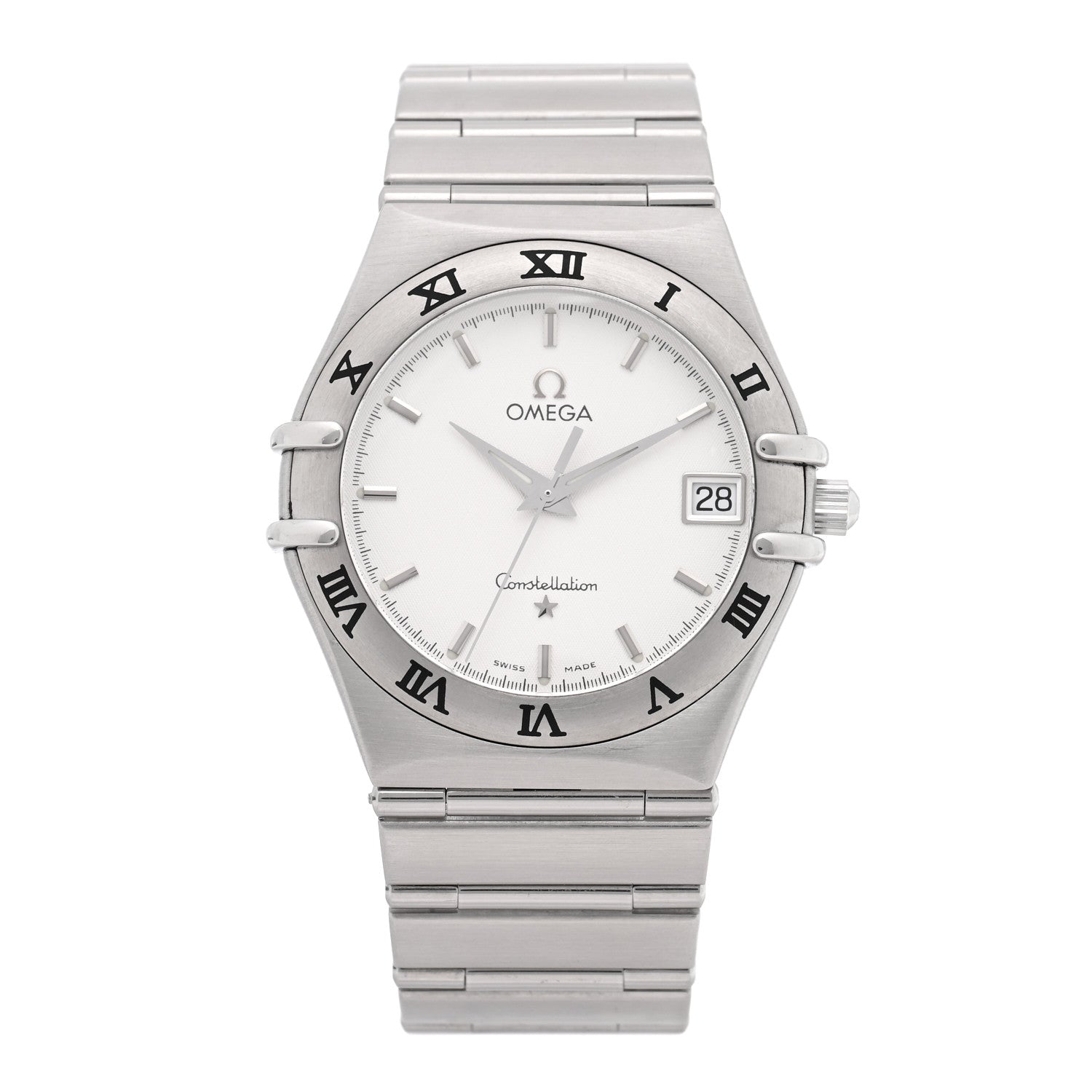 Omega Stainless Steel 33mm Constellation Quartz Watch White 1512.30 1 of 4