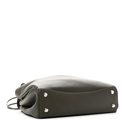 Balenciaga Natural Smooth Calfskin Medium Rodeo Top Handle Handbag Grey 4 of 10