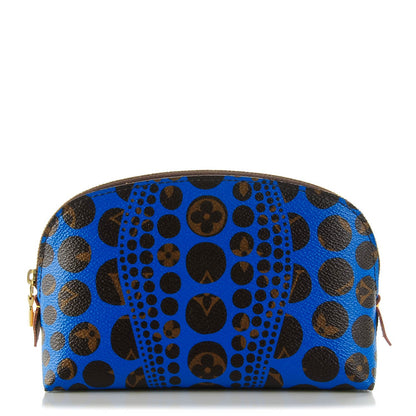 Louis Vuitton Monogram Kusama Pumpkin Dots Cosmetic Pouch Blue 1 of 7
