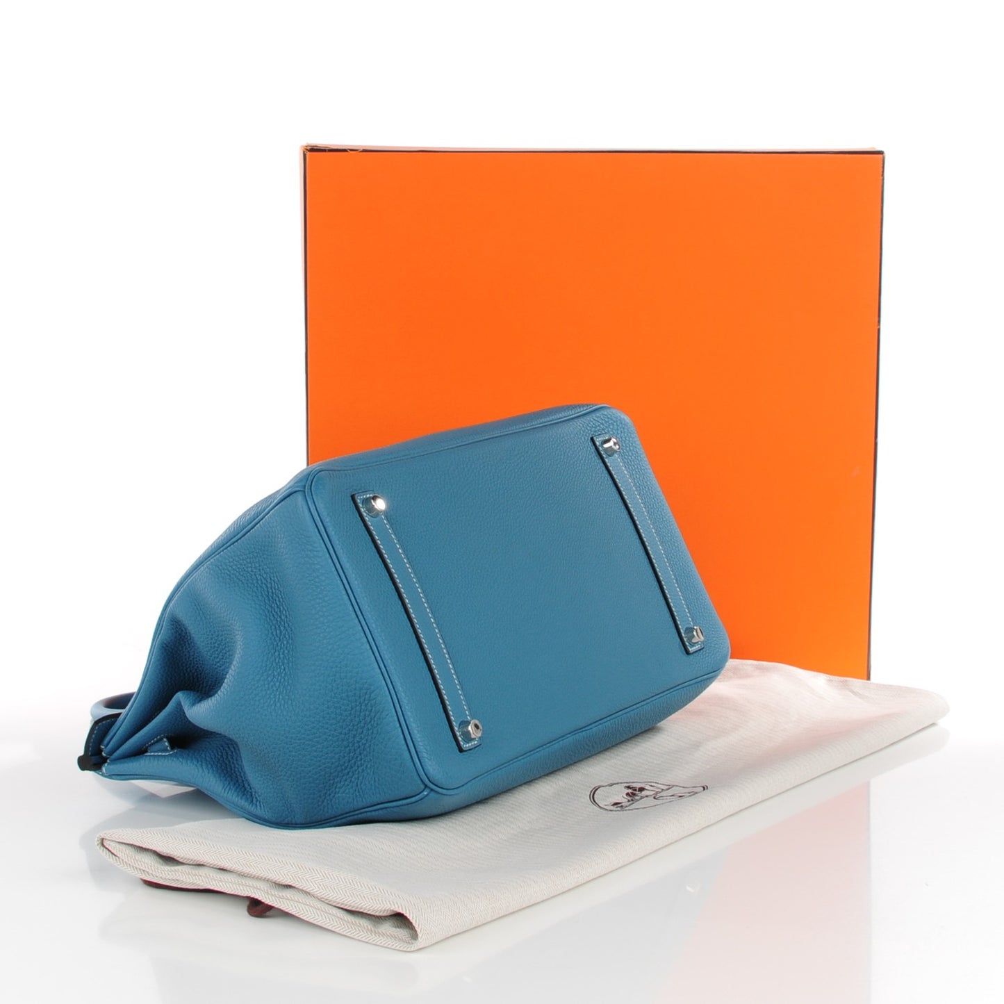 Togo Birkin 35 Blue Jean