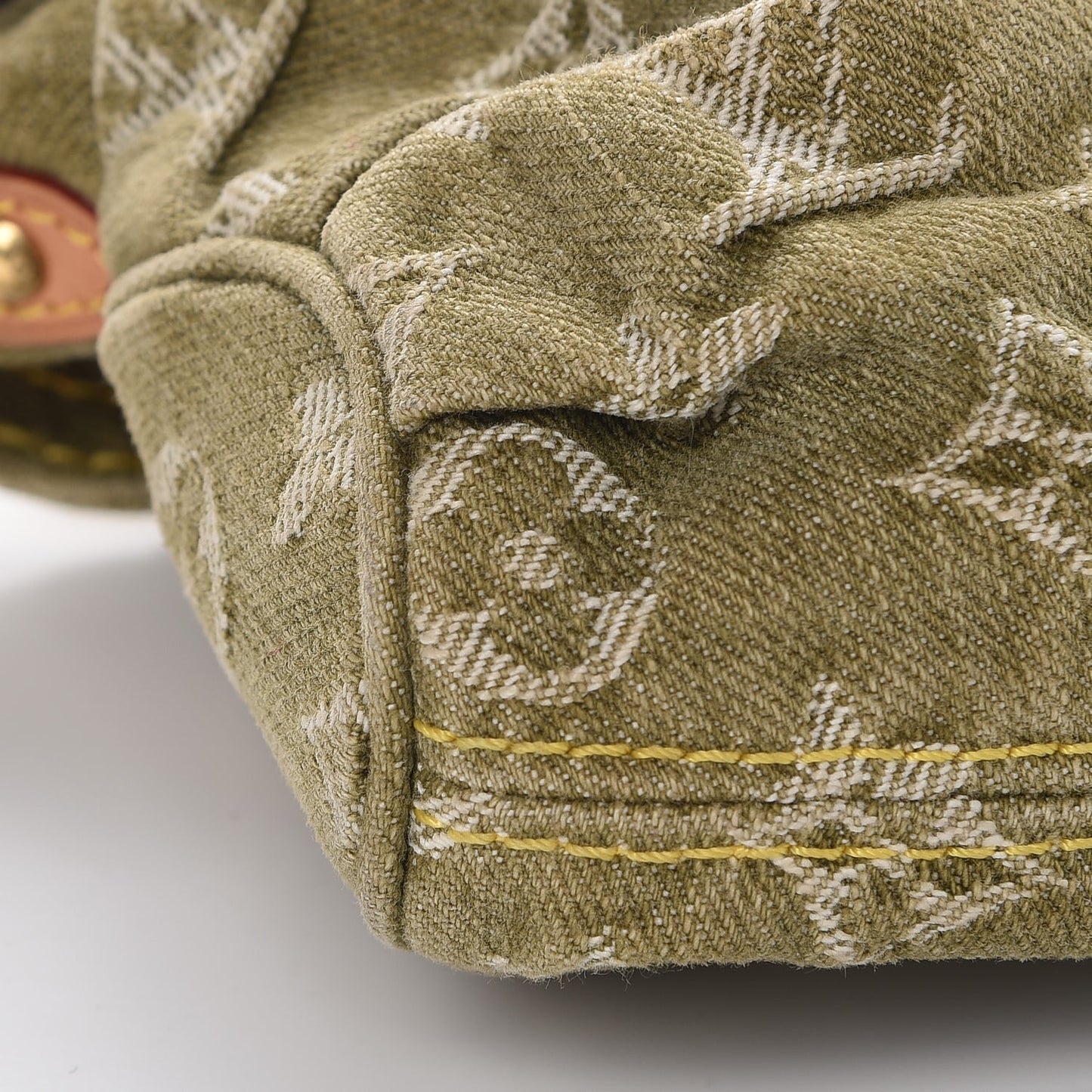 Monogram Denim Mini Pleaty Lichen