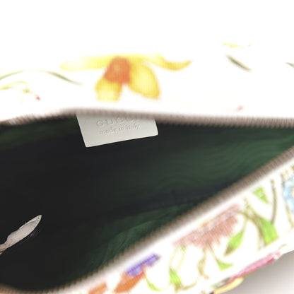 Gucci Canvas Flora Floral Trapuntata Small Zumi Dome Shoulder Bag White 8 of 21