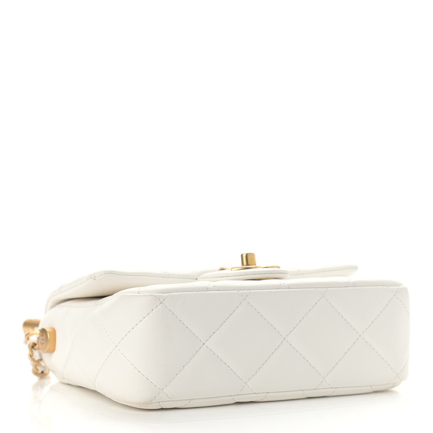 Chanel Lambskin Quilted Mini My Perfect Flap White 4 of 10