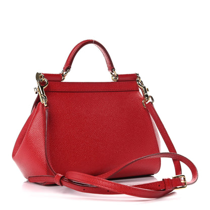 Dolce & Gabbana Dauphine Mini Miss Sicily Satchel Dark Red 2 of 12