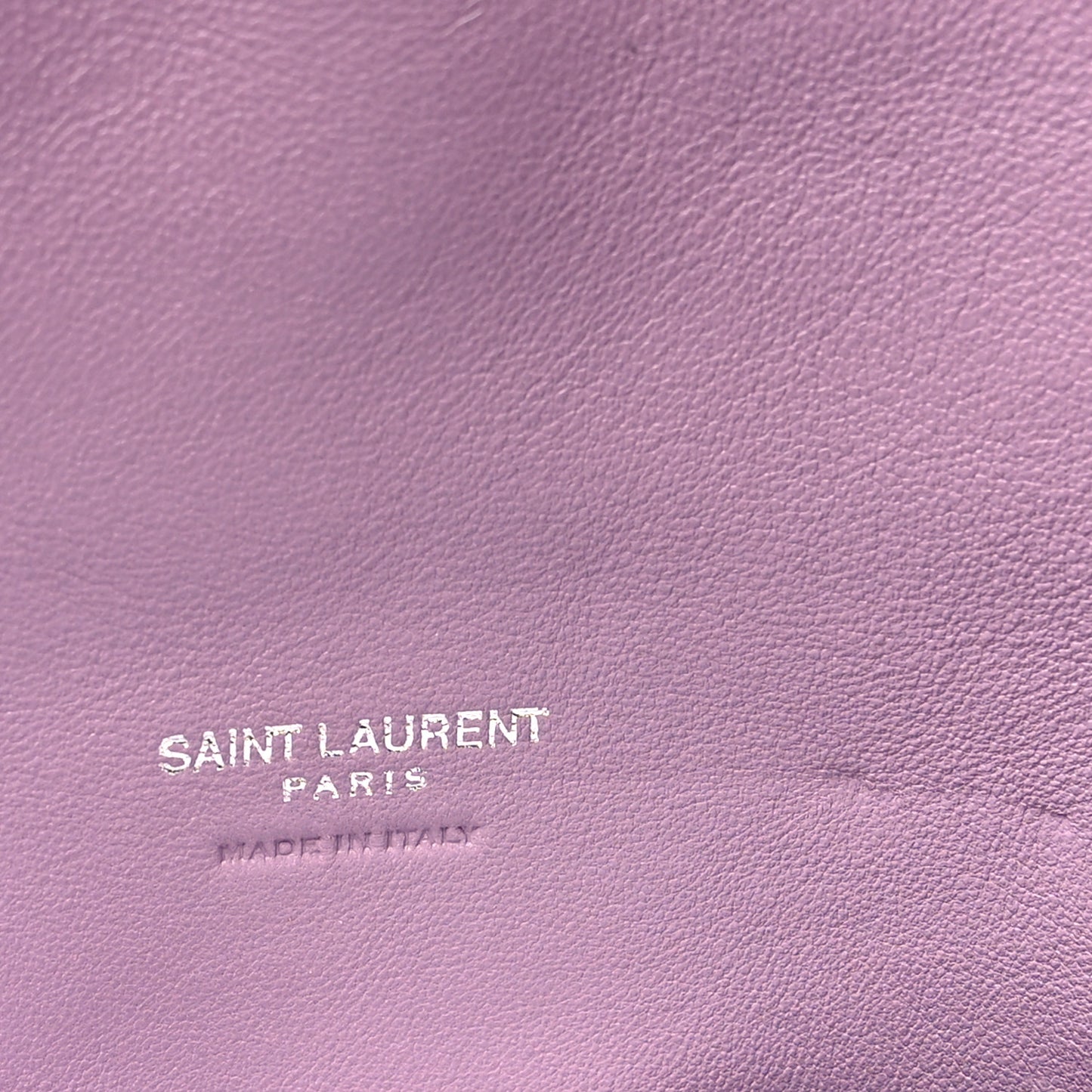Shearling Quilted Monogram Loulou Puffer Pouch Clutch Lilac