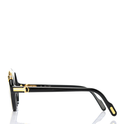 Cartier Vintage Diabolo Sunglasses 130 Black Gold 3 of 4